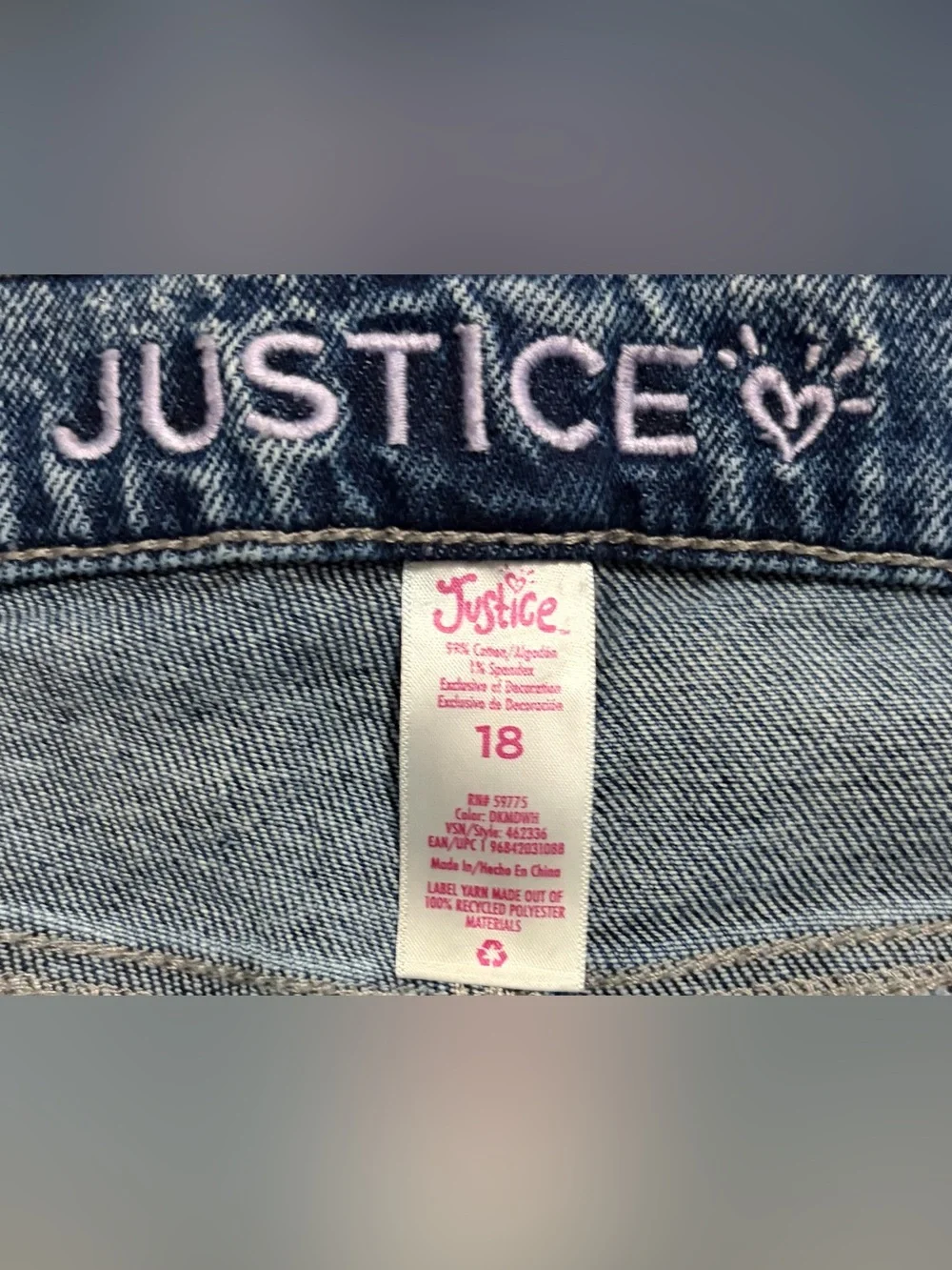 Justice skinny jeans